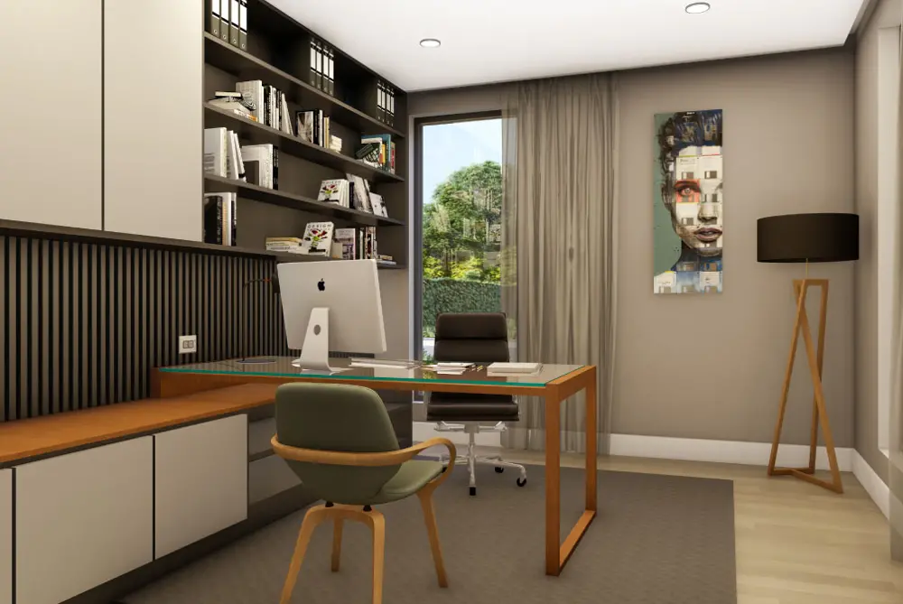 Simply designed home offices