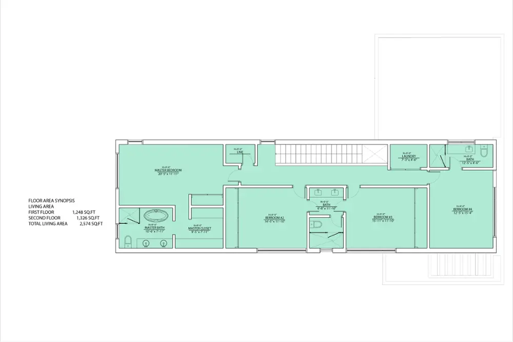 4 bedrooms 3.5 bathrooms 2 story Style House modern-farm-house Code #HS52-8